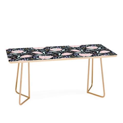 Heather Dutton Protea Field Midnight Blue Coffee Table