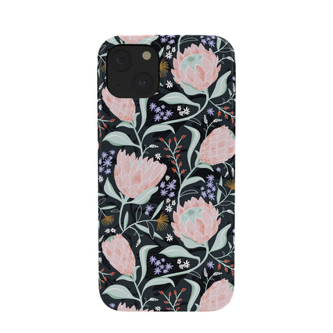 Heather Dutton Protea Field Midnight Blue Phone Case