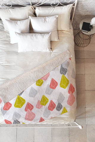 Heather Dutton Raining Gems Enchanted Fleece Throw Blanket