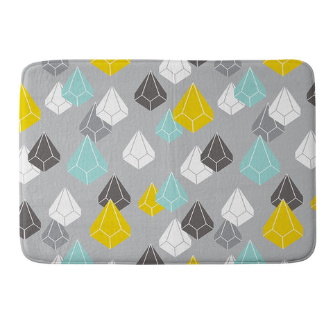 Heather Dutton Raining Gems Whisper Memory Foam Bath Mat
