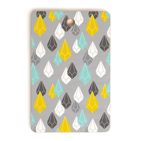 Heather Dutton Raining Gems Whisper Cutting Board Rectangle