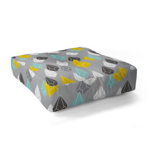 Heather Dutton Raining Gems Whisper Floor Pillow Square