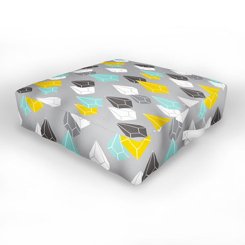 Heather Dutton Raining Gems Whisper Outdoor Floor Cushion