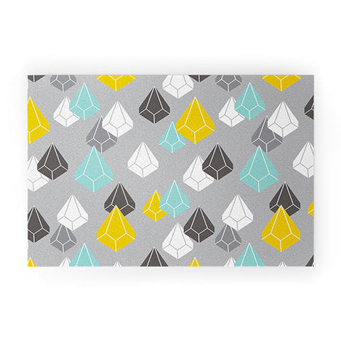 Heather Dutton Raining Gems Whisper Welcome Mat