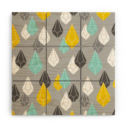 Heather Dutton Raining Gems Whisper Wood Wall Mural