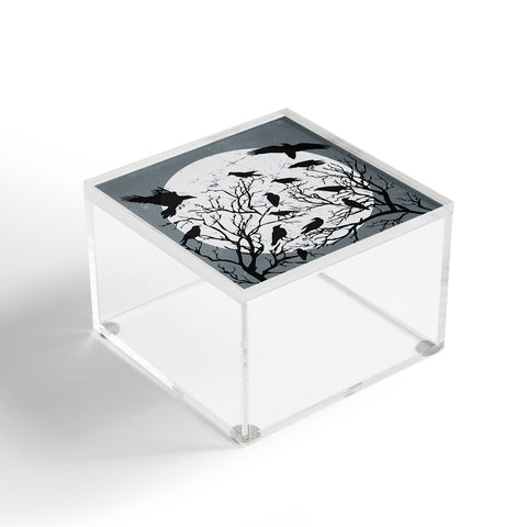 Heather Dutton Ravens Call Midnight Acrylic Box