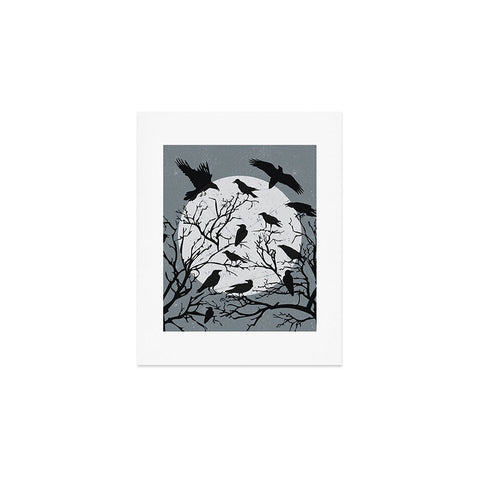 Heather Dutton Ravens Call Midnight Art Print