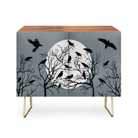Heather Dutton Ravens Call Midnight Credenza