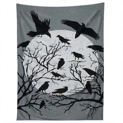 Heather Dutton Ravens Call Midnight Tapestry