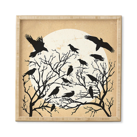 Heather Dutton Ravens Call Natural Framed Wall Art