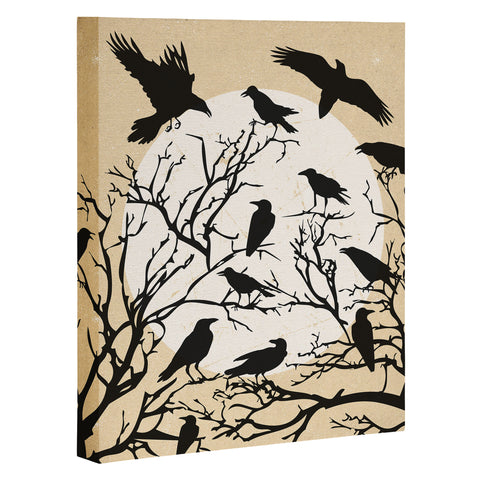 Heather Dutton Ravens Call Natural Art Canvas