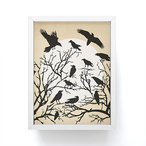 Heather Dutton Ravens Call Natural Framed Mini Art Print