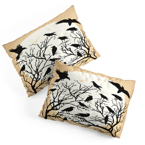 Heather Dutton Ravens Call Natural Pillow Shams