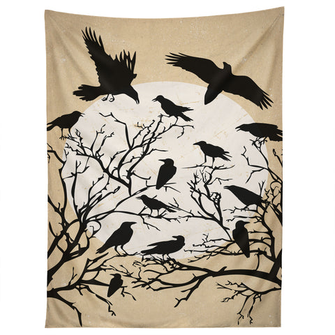 Heather Dutton Ravens Call Natural Tapestry