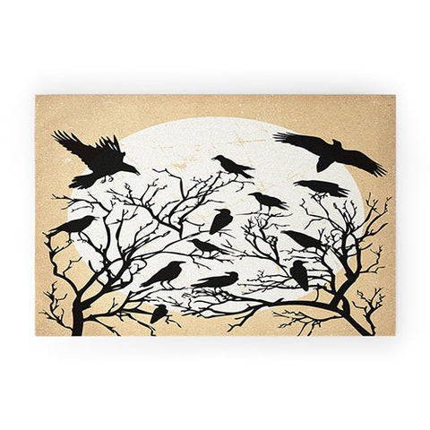 Heather Dutton Ravens Call Natural Welcome Mat