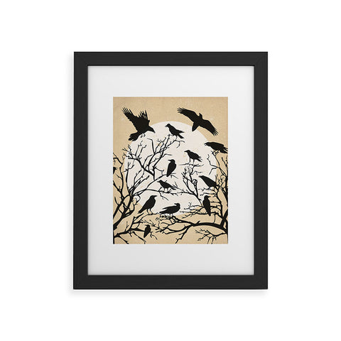 Heather Dutton Ravens Call Natural Framed Art Print