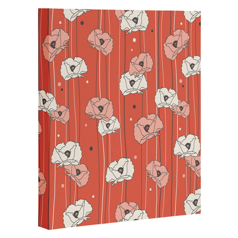 Heather Dutton Red Poppy Field 1 Art Canvas