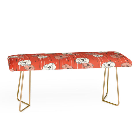 Heather Dutton Red Poppy Field 1 Bench