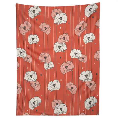 Heather Dutton Red Poppy Field 1 Tapestry