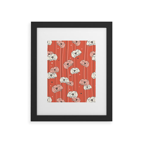 Heather Dutton Red Poppy Field 1 Framed Art Print