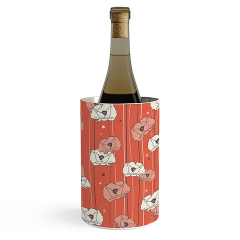 Heather Dutton Red Poppy Field 1 Wine Chiller