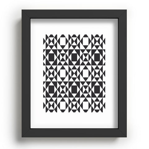 Heather Dutton Rhythm Black Recessed Framing Rectangle