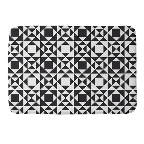 Heather Dutton Rhythm Black Memory Foam Bath Mat