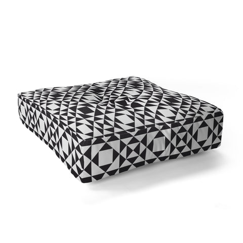 Heather Dutton Rhythm Black Floor Pillow Square