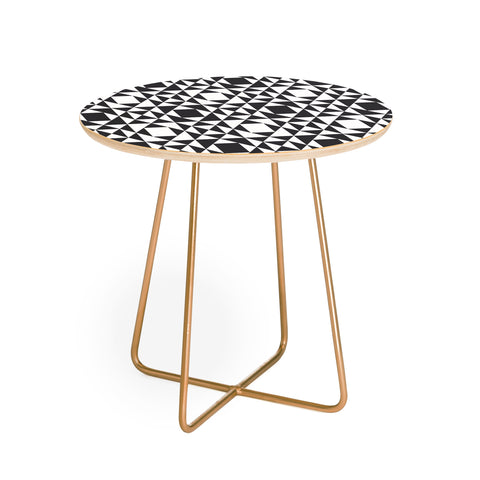 Heather Dutton Rhythm Black Round Side Table