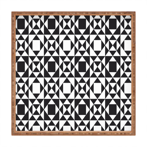 Heather Dutton Rhythm Black Square Tray