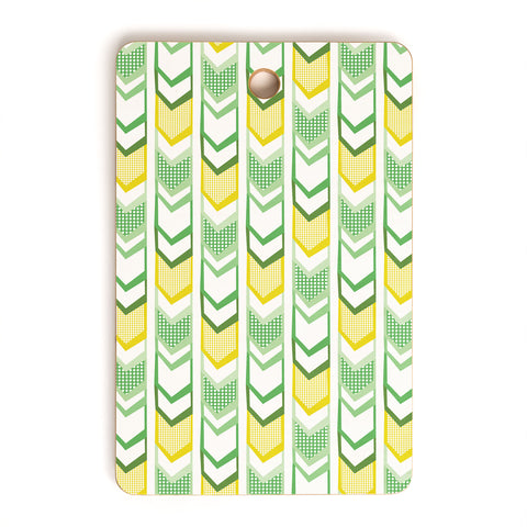 Heather Dutton Right Direction Lemon Lime Cutting Board Rectangle