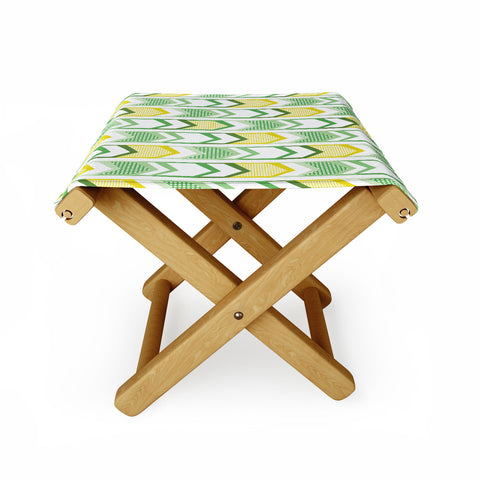 Heather Dutton Right Direction Lemon Lime Folding Stool