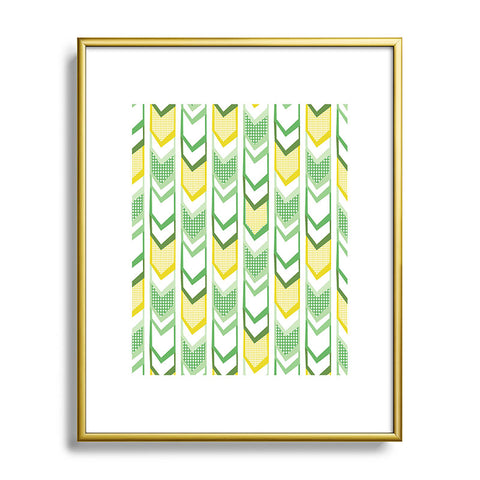 Heather Dutton Right Direction Lemon Lime Metal Framed Art Print