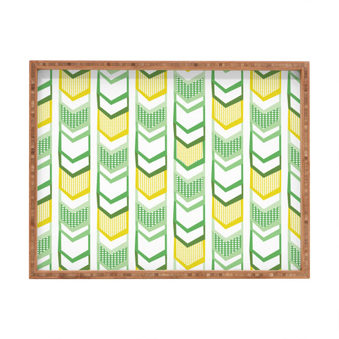 Heather Dutton Right Direction Lemon Lime Rectangular Tray