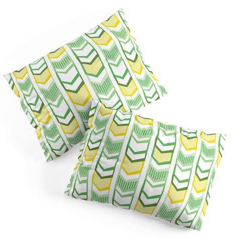 Heather Dutton Right Direction Lemon Lime Pillow Shams