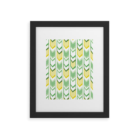 Heather Dutton Right Direction Lemon Lime Framed Art Print