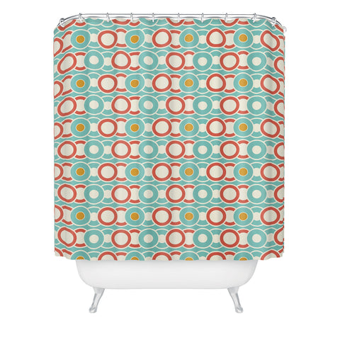 Heather Dutton Ring A Ding Shower Curtain