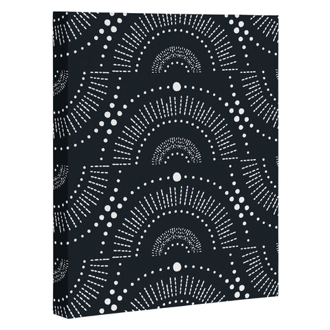 Heather Dutton Rise And Shine Midnight Blue Art Canvas