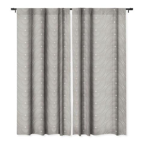 Heather Dutton Rise And Shine Taupe Blackout Window Curtain