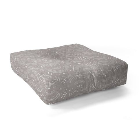 Heather Dutton Rise And Shine Taupe Floor Pillow Square