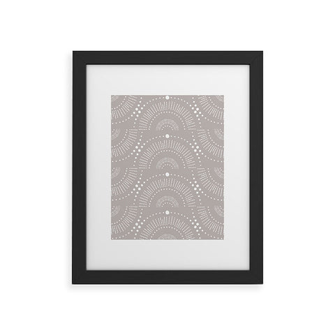Heather Dutton Rise And Shine Taupe Framed Art Print