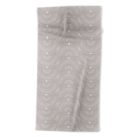 Heather Dutton Rise And Shine Taupe Beach Towel