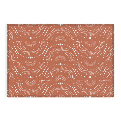 Heather Dutton Rise And Shine Terra Cotta Outdoor Rug