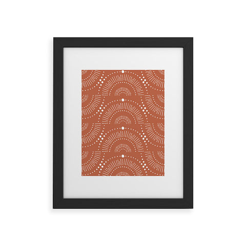 Heather Dutton Rise And Shine Terra Cotta Framed Art Print