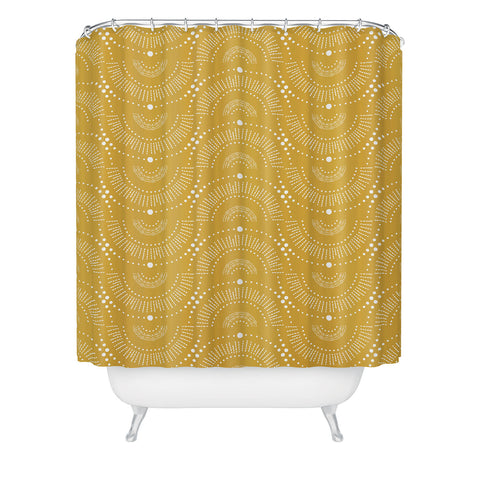 Heather Dutton Rise And Shine Yellow Shower Curtain