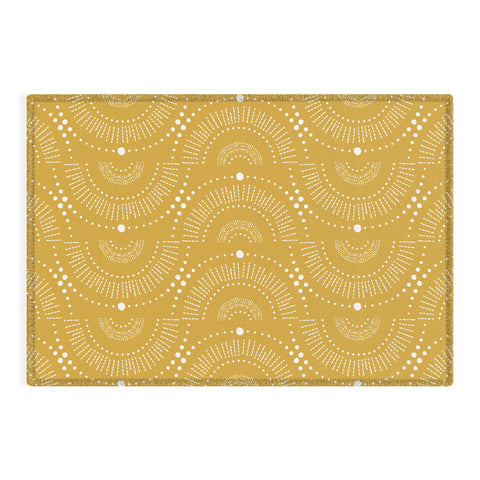 Heather Dutton Rise And Shine Yellow Outdoor Rug
