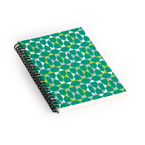 Heather Dutton Rocktagon Emerald Spiral Notebook