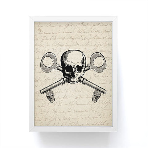 Heather Dutton Skeleton Key Framed Mini Art Print
