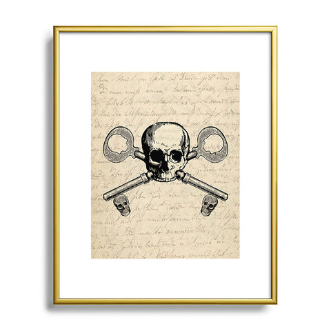 Heather Dutton Skeleton Key Metal Framed Art Print