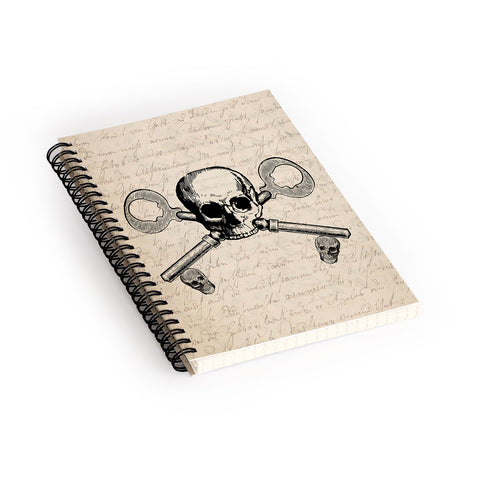 Heather Dutton Skeleton Key Spiral Notebook